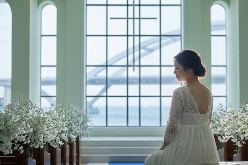 【マタニティフォト】チャペルで撮影もOK！マタニティ対応ドレス付きプラン◇ドレス1着