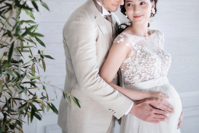 【マタニティフォト】チャペルで撮影もOK！マタニティ対応ドレス付きプラン◇ドレス1着
