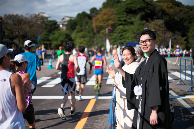 金沢マラソン見れました♪