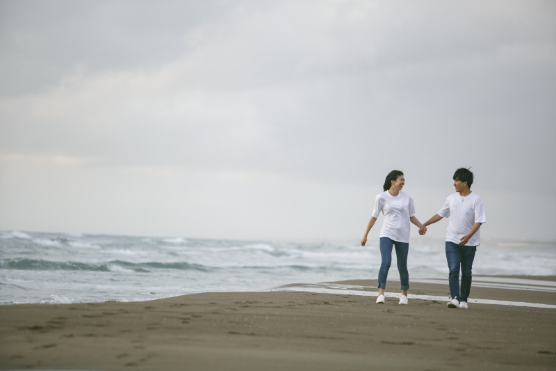 海に移動して撮影スタート!