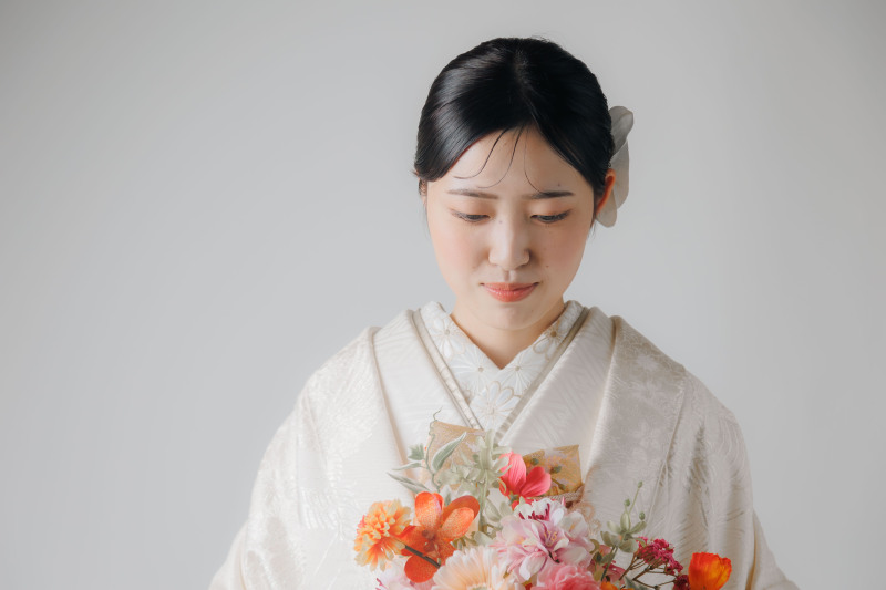 襟元にもこだわりを