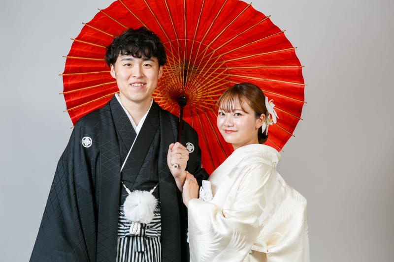 可愛いく相合傘