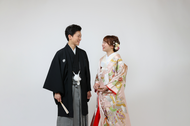 まずは和装スタジオ撮影