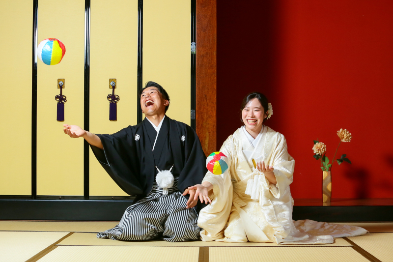 お持ち込みアイテムの紙風船♪♪