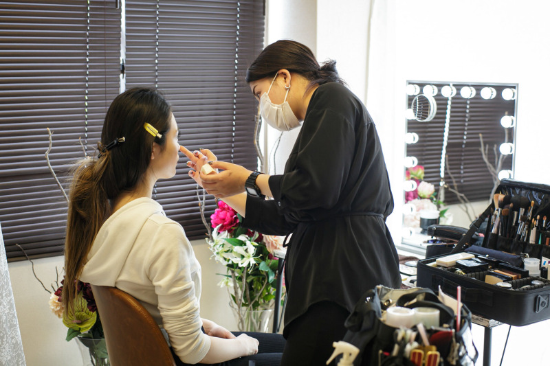 メイクシーンからしっかり撮影！