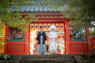 金澤神社から兼六園へ、和装で残す後撮り