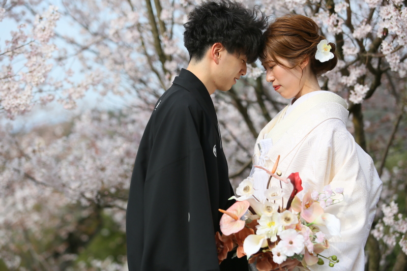 桜の花に包まれて