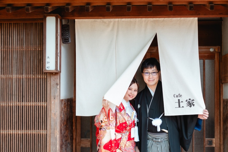 希望のロケ地で和装も洋装も！