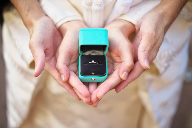 大切な指輪もしっかりと
