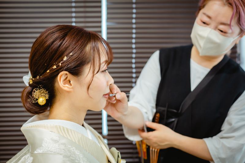 お仕度中も美しく