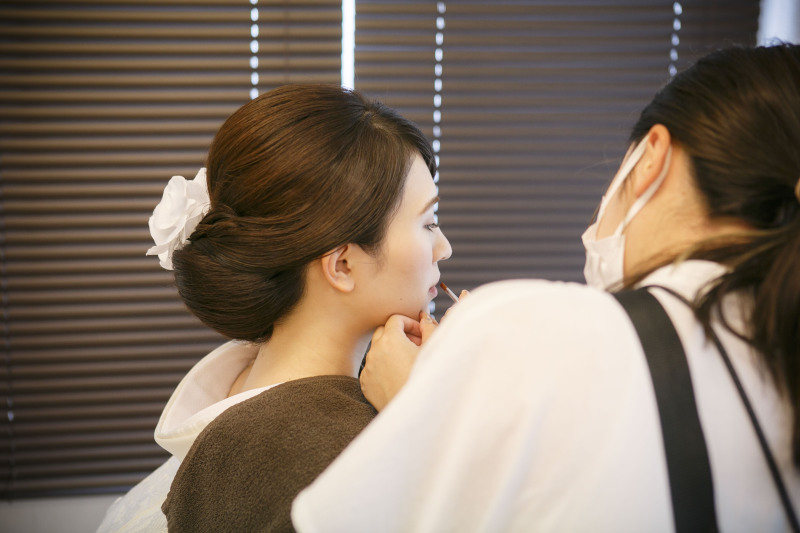 お支度から撮影致します♪
