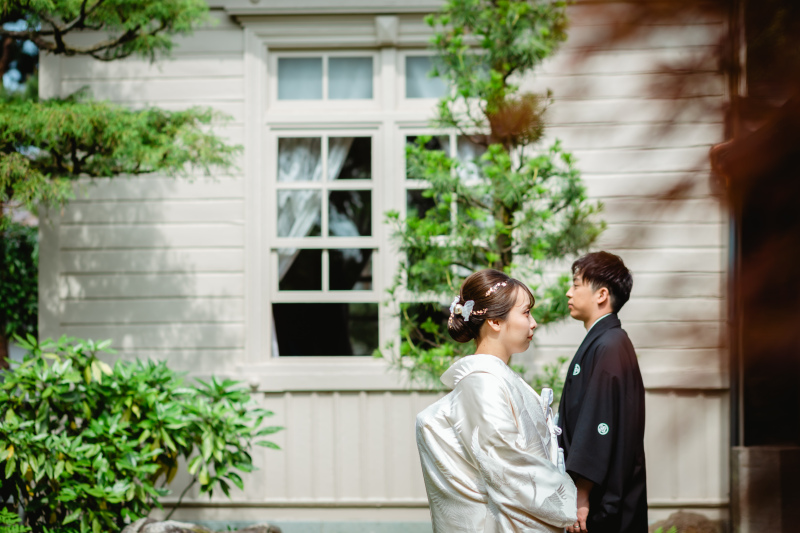 お庭も美しい高峰家で