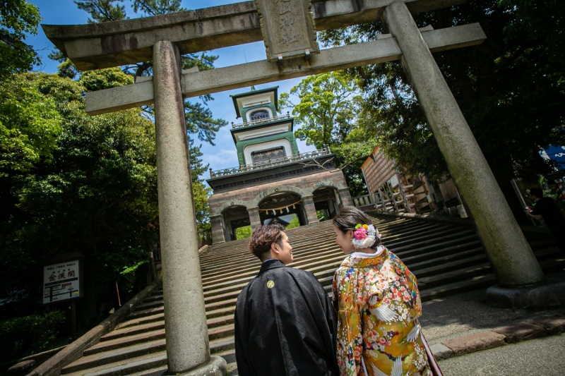 尾山神社で厳かに