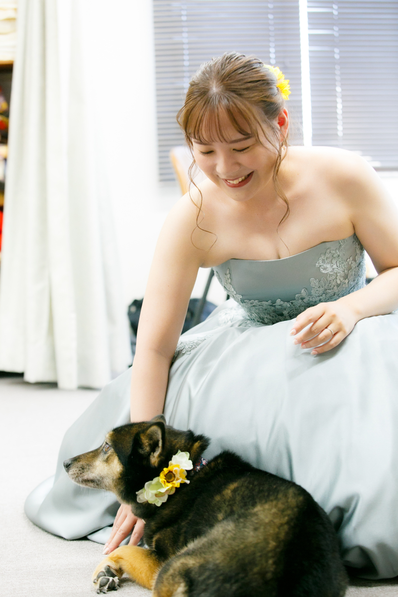 お揃いのヘアアクセサリーで♡