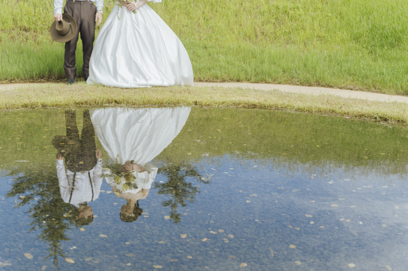 まるで鑑のように