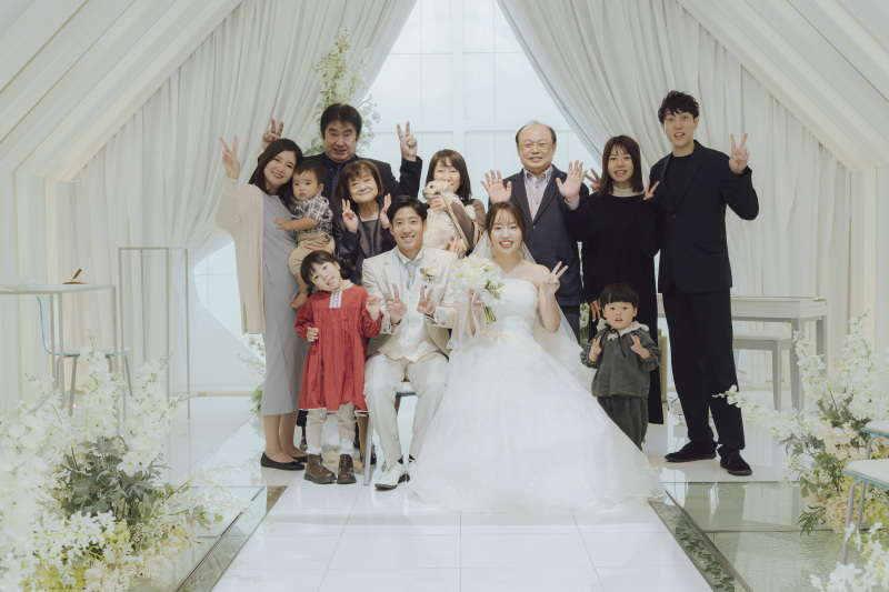 大切な家族に囲まれて