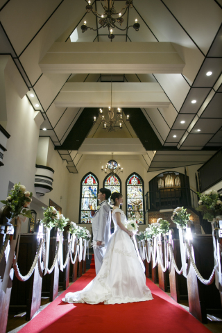 リーズナブルに挙式風撮影