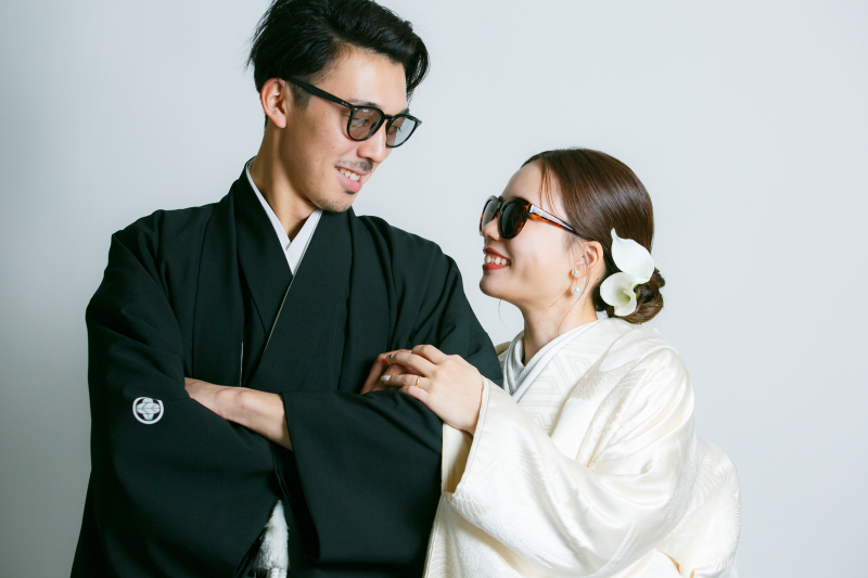 和装×サングラス