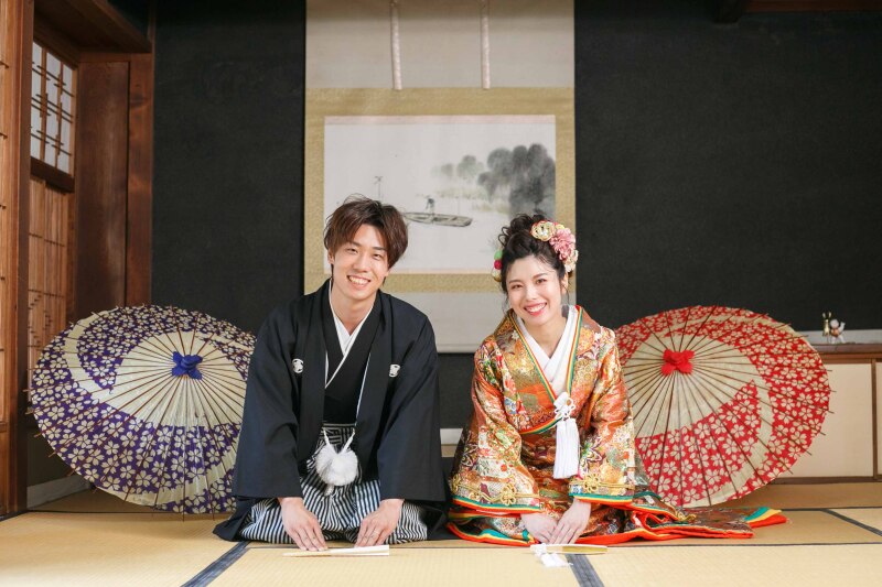 【小物・ブライダルインナー無料】和装ロケーション+洋装スタジオプラン