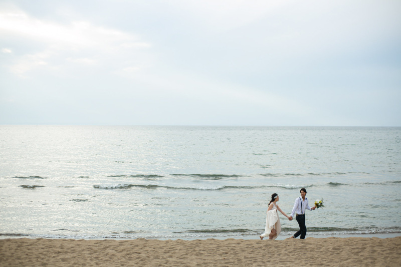 【過去一選ばれたプラン♪】和装:ひがし茶屋街+洋装:海ロケ欲張りプラン