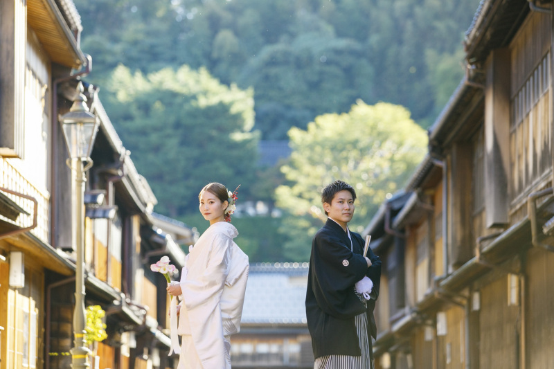 【10%割引き】(旅行者支援)兼六園+ひがし茶屋街 和装2ヶ所ロケプラン