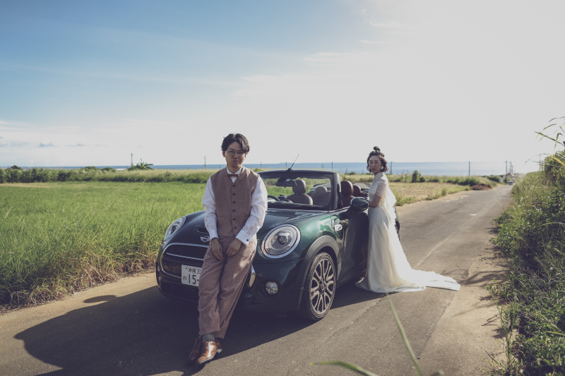 車とオシャレに撮影