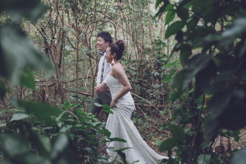 グリーン撮影では、ナチュラルなお2人を♪