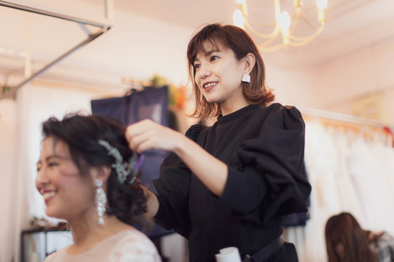 圧倒的な技術力が自慢のヘアメイク