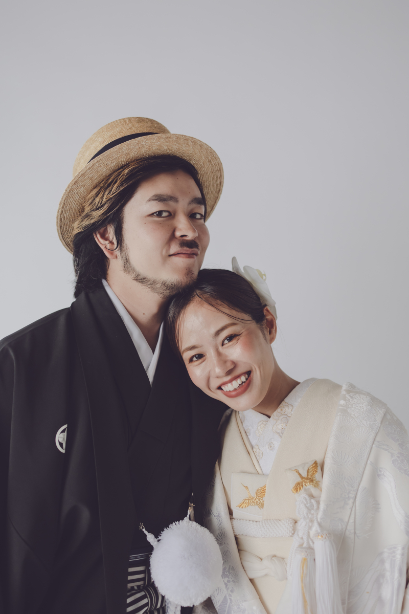 【スタジオプランB】和装スタジオプラン|A4WEDDINGならではの一味違うお洒落な和装撮影|小物も込みこみ