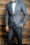 チェックグレー