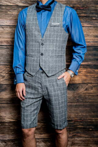 ハーフパンツ(チェックセットアップ)