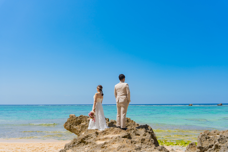 岩場でカッコよく