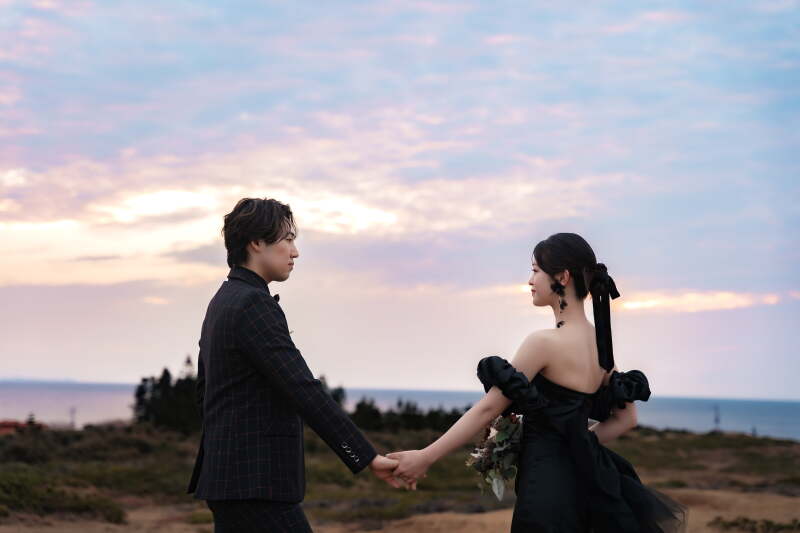 オシャレな夕陽