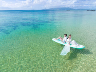 サップで楽しくフォトウェディング！