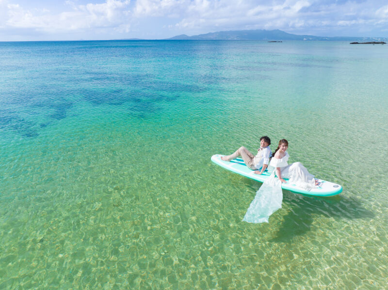 サップで楽しくフォトウェディング！
