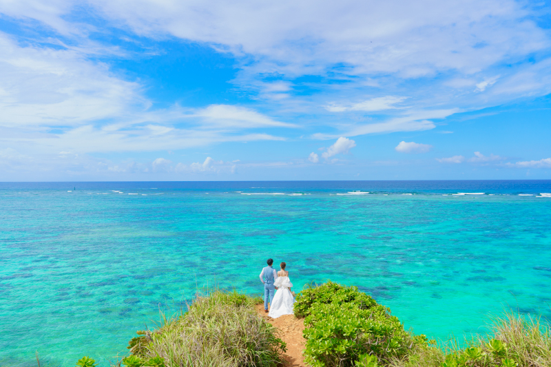 ザネー浜の崖の上で