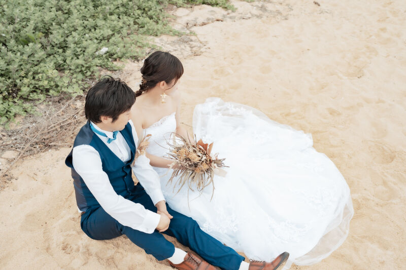 ふんわり広がるドレス