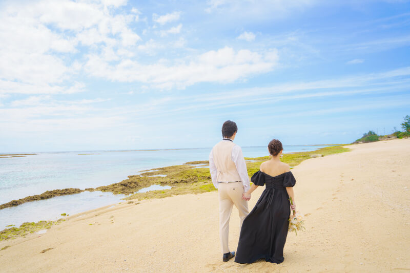 ビーチをお散歩