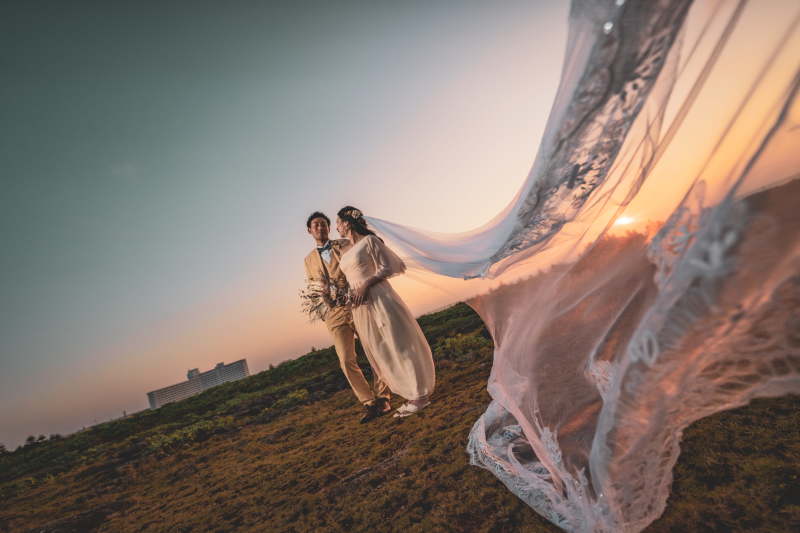 ベールでオシャレな一枚