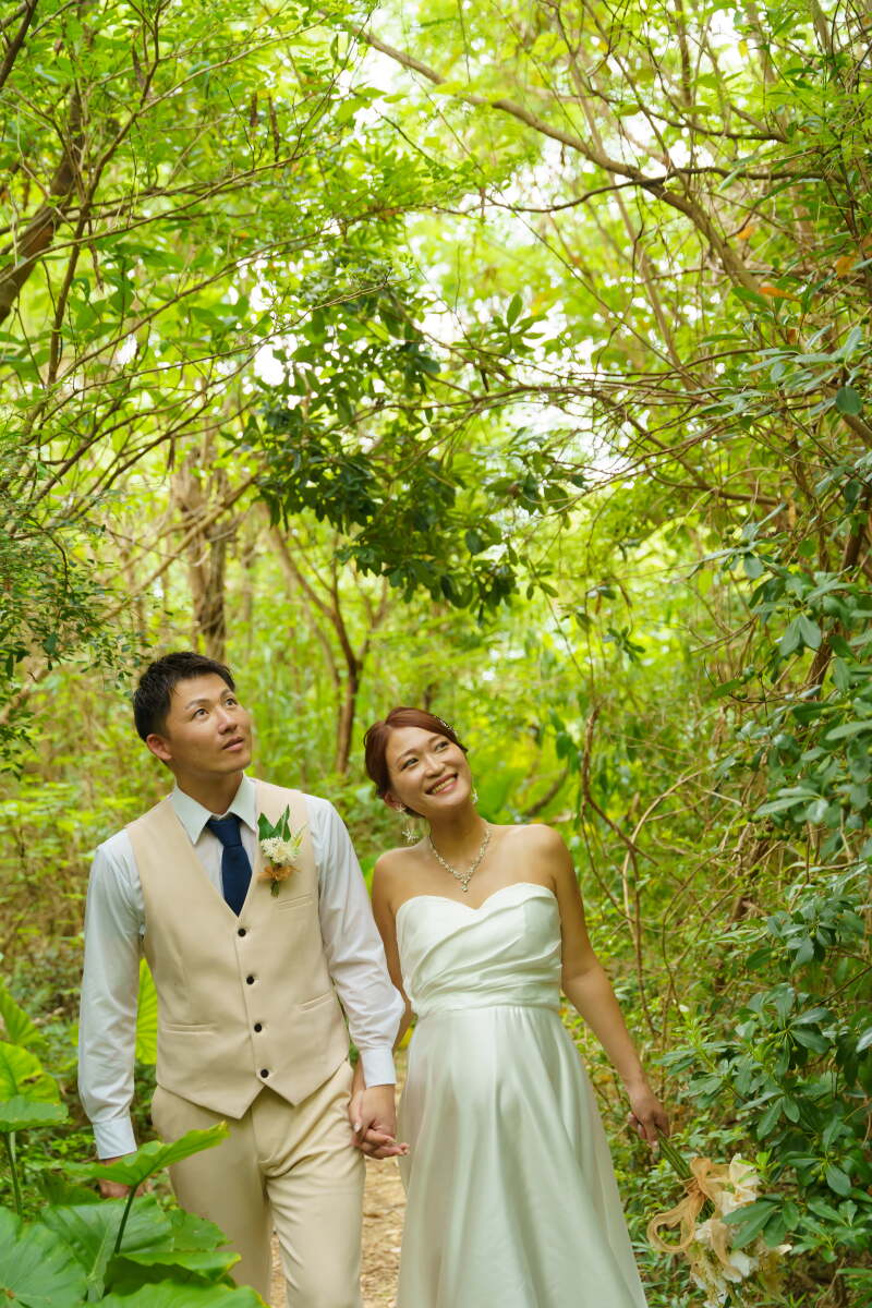 緑の中をお散歩