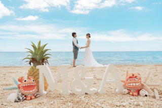 沖縄を感じるウェディングフォト
