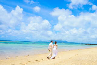 晴天と明るい二人