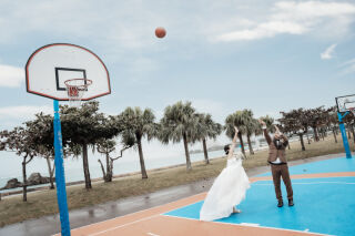 バスケ好きのお二人♪