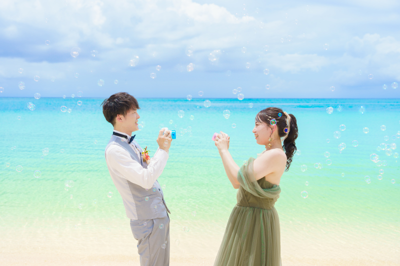 シャボン玉で楽しく♪