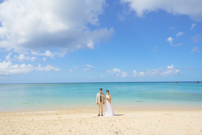 晴天で穏やかな海