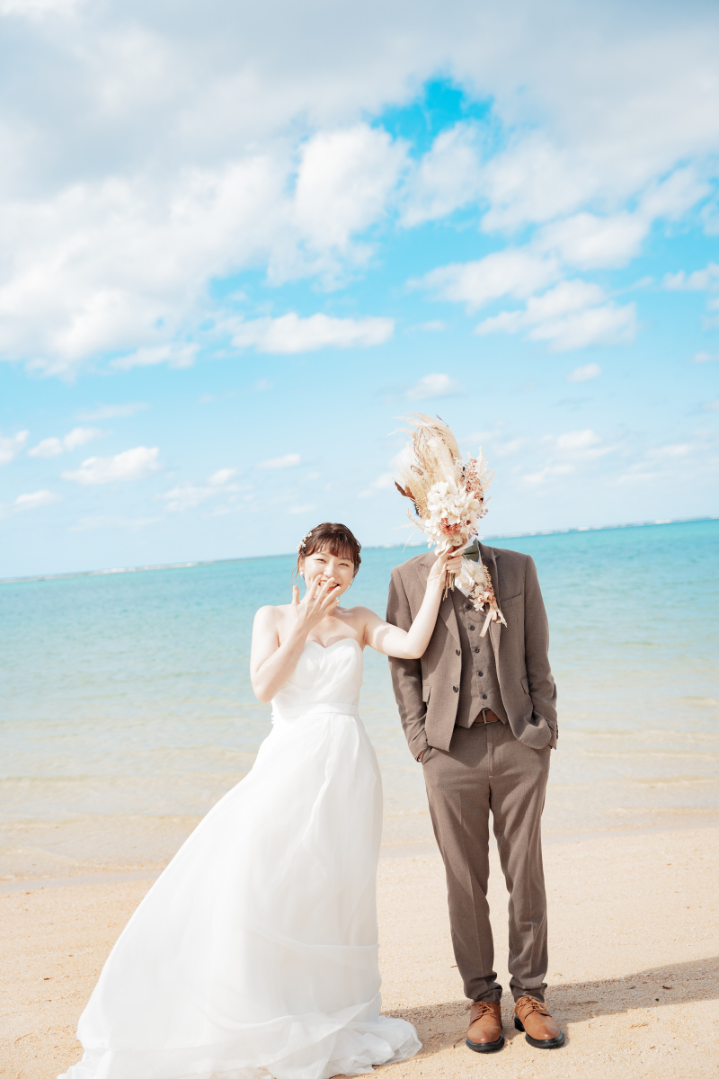 新郎さんだけ顔隠し