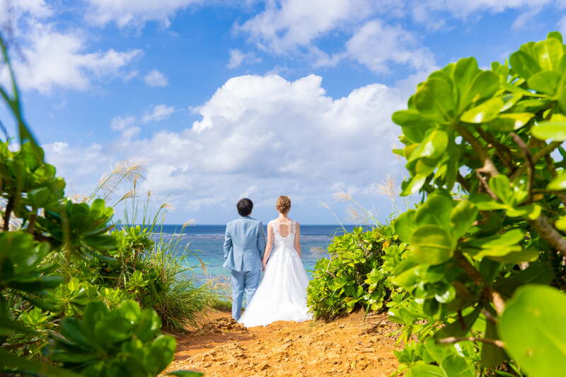 美景の中のふたり