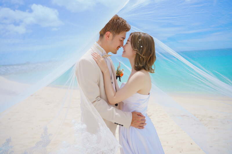 ベールでオシャレに