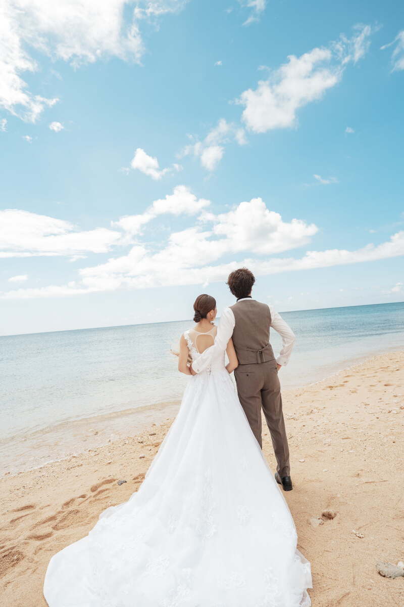 お二人の後ろ姿