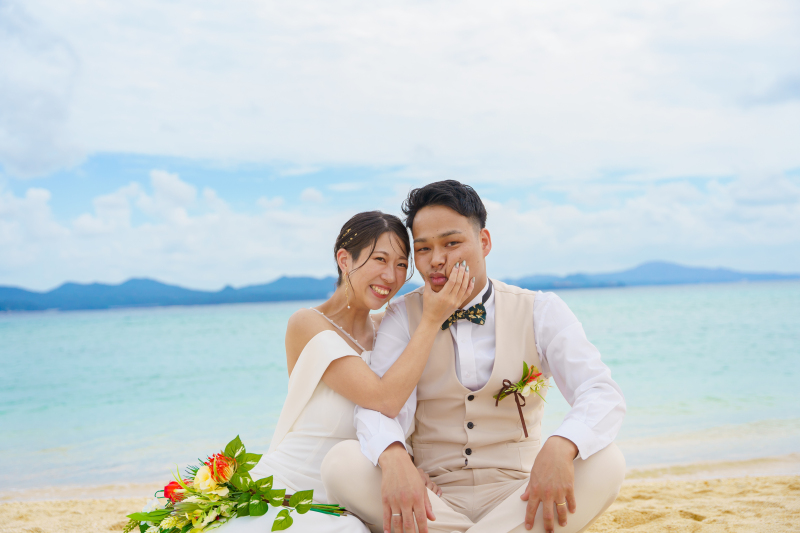 ほっぺをむぎゅう♡